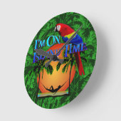 アイランドタイムインハンモック ラウンド壁時計 (傾斜)