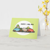 アイランドタイムタートルズベレーテッド誕生日 カード (黄色い花)