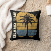 アイランドタイムパームツリートロピカル装飾用クッション クッション (ブランケット)