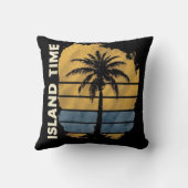 アイランドタイムパームツリートロピカル装飾用クッション クッション (裏面)