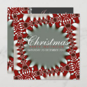 アイランドトライバルクリスマス招待状 招待状 (正面/裏面)