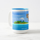 アイランドトロイのコーヒーまたはティーマグカップ ツートーンマグカップ (正面左)