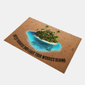 アイランドドリームズザフレンズカリブのコレクション ドアマット (アングル)