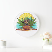 アイランドドリームズザフレンズカリブのコレクション ラージ壁時計 (ホーム)