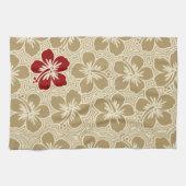 アイランドハイビスカスハワイアンキッチンタオル キッチンタオル (横)