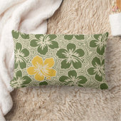 アイランドハイビスカスハワイアンリバーシブルランバーピロー ランバークッション (ブランケット)