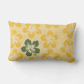 アイランドハイビスカスハワイアンリバーシブルランバーピロー ランバークッション (裏面)