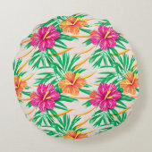 アイランドハイビスカスラウンドピロー ラウンドクッション (裏面)