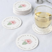 アイランドハイビ結婚スカス ラウンドペーパーコースター