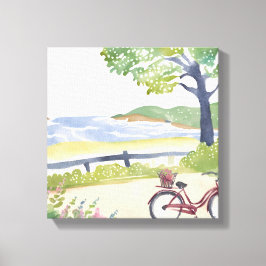 アイランドバイクライド | マルタのブドウ畑の水の色 キャンバスプリント