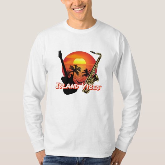 アイランドバイブズ ベーシック長袖Tシャツ Tシャツ (正面)