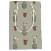 アイランドパインズ、ハワイアンスタイルクリスマス ミディアムペーパーバッグ (正面)