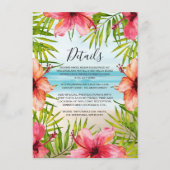 アイランドパラダイストロピカル結婚フローラ詳細 エンクロージャーカード (正面)
