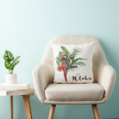 アイランドパラダイスバードトロピカルボタニカル クッション (椅子)