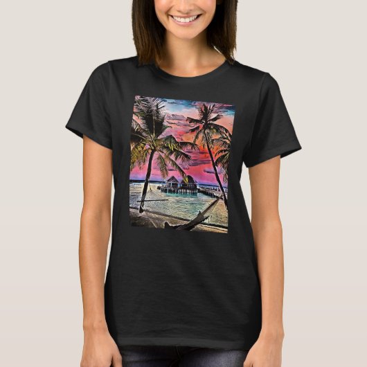 アイランドパラダイスモルディブ1 Tシャツ (正面)