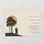 アイランドパラダイス結婚式招待状 招待状 (正面/裏面)