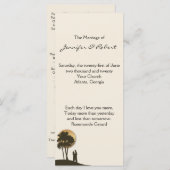 アイランドパラダイス結婚式 プログラム (正面/裏面)