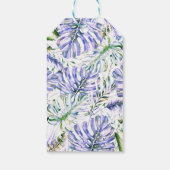 アイランドパープル薄紫トロピカルアイランドシック結婚ズ ギフトタグ (裏面)