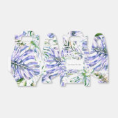 アイランドパープル薄紫トロピカルパ葉ームズ結婚の フェイバーボックス (折り畳みなし)