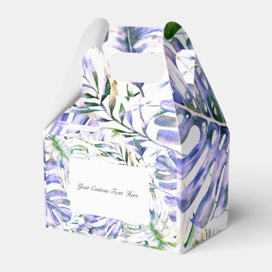 アイランドパープル薄紫トロピカルパ葉ームズ結婚の フェイバーボックス (正面サイド)