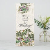 アイランドパームツリーオーキッドフラワーズ結婚式招待状 招待状 (スタンド正面)