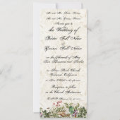 アイランドパームツリーオーキッドフラワーズ結婚式招待状 招待状 (裏面)