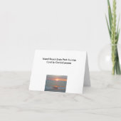 アイランドビーチ州パークIBSPサンライズノートカード カード (裏面)