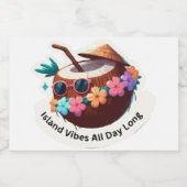 アイランドビーブココナッツ スパークリングワインラベル (シングルラベル)