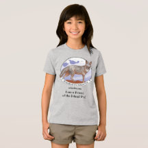 アイランドフォックス キッズTシャツ グレー ロゴ