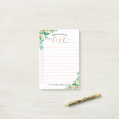 アイランドフラワーズフレームto Doリストタイポグラフィ ポストイット (デスク上)