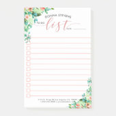 アイランドフラワーズフレームto Doリストタイポグラフィ ポストイット (正面)