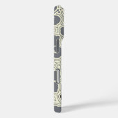 アイランドフローラハワイアンハイビスカスピンストリップグレー Case-Mate iPhoneケース (裏面 / 右)