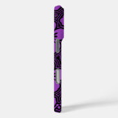 アイランドフローラハワイアンハイビスカスピンストリップパープル Case-Mate iPhoneケース (裏面 / 右)