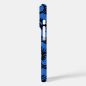 アイランドフローラハワイアンハイビスカスピンストリップブルー Case-Mate iPhoneケース (裏面 / 左)