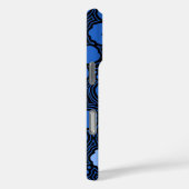 アイランドフローラハワイアンハイビスカスピンストリップブルー Case-Mate iPhoneケース (裏面 / 右)