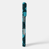 アイランドフローラハワイアンハイビスカスピンスプリップティール（緑がかった色） Case-Mate iPhoneケース (裏面 / 右)