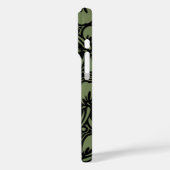 アイランドフローラハワイアンハイビスカスピンスプリップドオリーブ Case-Mate iPhoneケース (裏面 / 左)