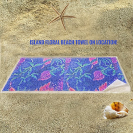 アイランドフローラ ビーチタオル