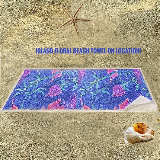 アイランドフローラ ビーチタオル