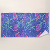 アイランドフローラ ビーチタオル (正面)