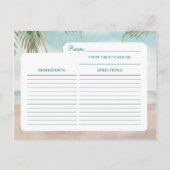 アイランドブリーズサンディビーチブライドへレシピカード 案内ポストカード (裏面)