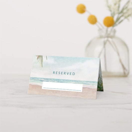 アイランドブリーズサンディビーチリザーブドシー結婚ズ プレイスカード (正面)