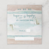 アイランドブリーズビーチ結婚のテーブル番号 プレイスカード (外部開封)