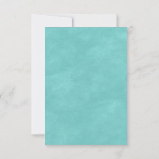 アイランドブリーズ絵を描ビーチ結婚式RSVP返信 出欠カード (裏面)