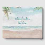 アイランドブリーズ色彩の鮮やかビーチシーントロピカル結婚ズ ゲストブック (裏面)