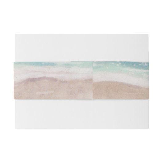 アイランドブリーズ色彩の鮮やかビーチシ結婚ンズモノグラム 招待状ベリーバンド (裏面例)