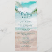 アイランドブリーズ色彩の鮮やかビーチシ結婚ーンの式典 プログラム (裏面)