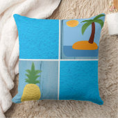 アイランドブルー クッション (ブランケット)