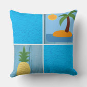 アイランドブルー クッション (裏面)