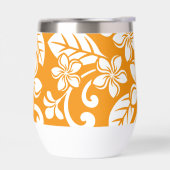 アイランドプルメリアのパターン（オレンジ） (左面)